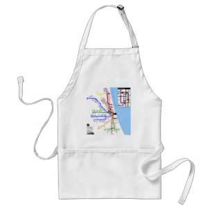 Chicago tunnelbanan Apron Förkläde
