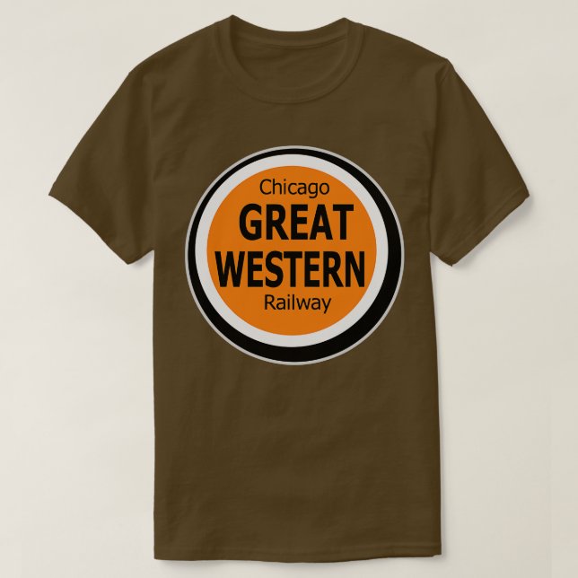 Chicago Underbar Western Railway 2 TShirt T Shirt (Design framsida)