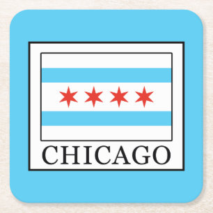 Chicago Underlägg Papper Kvadrat