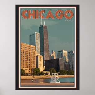 Chicago - underskriften centrerar poster