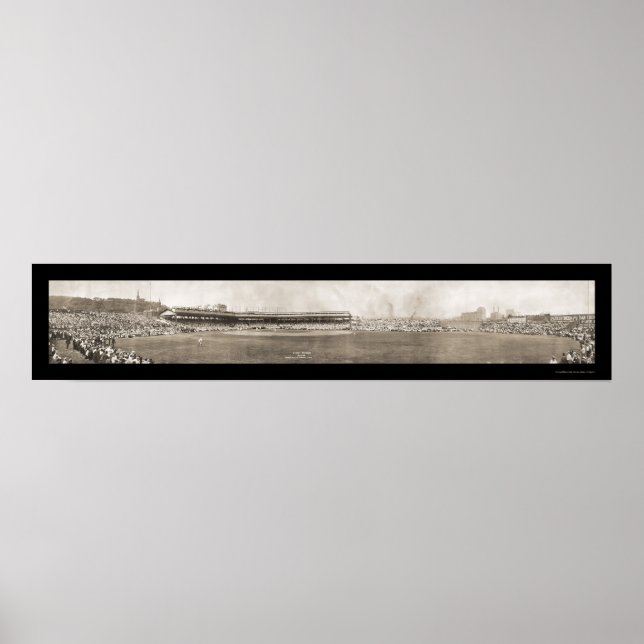 Chicago Unge Baseball Photo 1908 Poster (Framsidan)