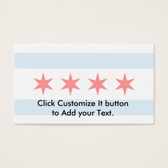 Chicago, United Stater Visitkort (Framsidan)