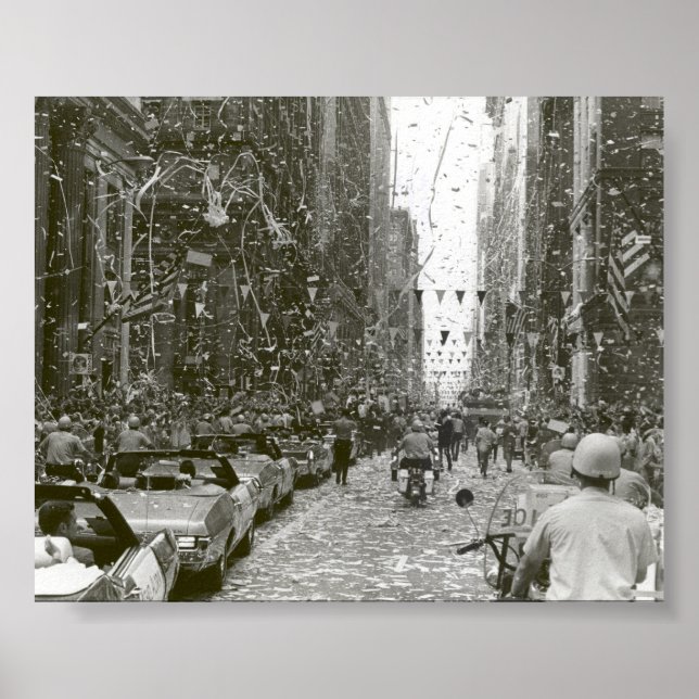 Chicago välkomnar de tre Apollo 11-astronauterna Poster (Framsidan)
