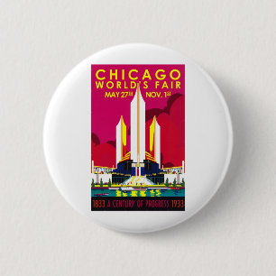 Chicago världsmässa 1933 knapp