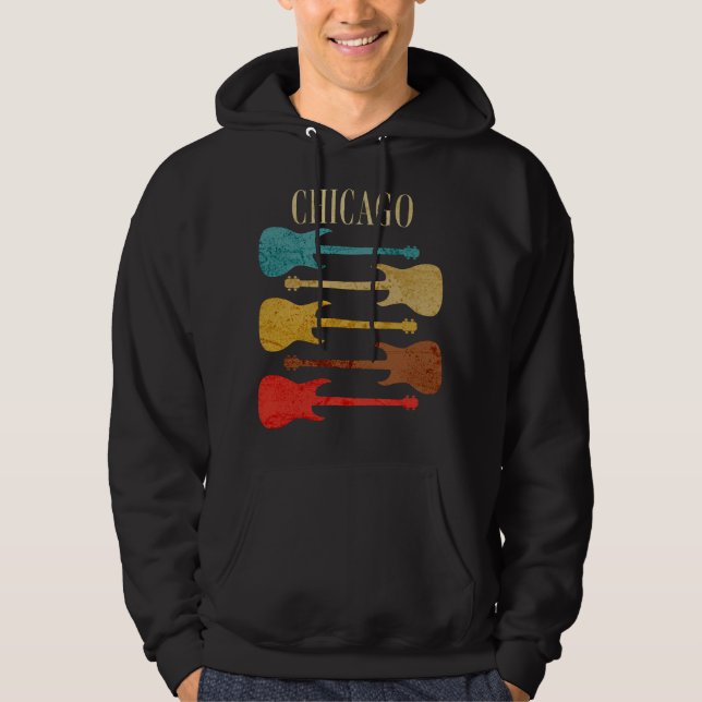 Chicago Vintage Guitars Cont Festival Souvenir Hoodie (Framsida)