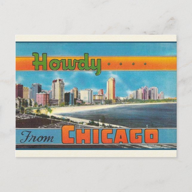Chicago Vintage resor vykort (Framsida)