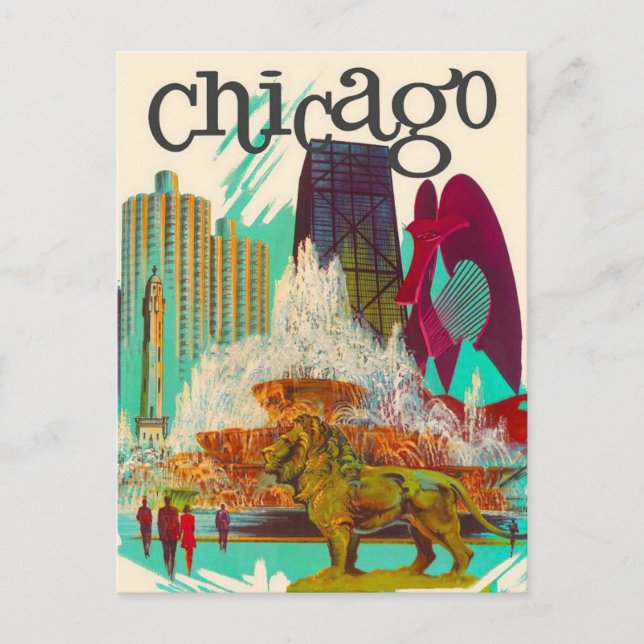 Chicago Vintage resor vykort (Framsida)