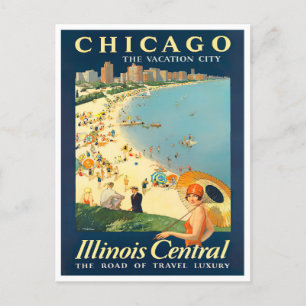 Chicago vintage resor vykort