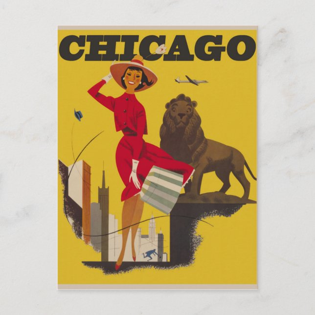 Chicago Vintage resor vykort (Framsida)