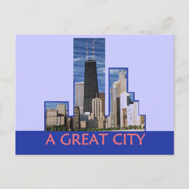 CHICAGO-vykort Vykort (Framsida)