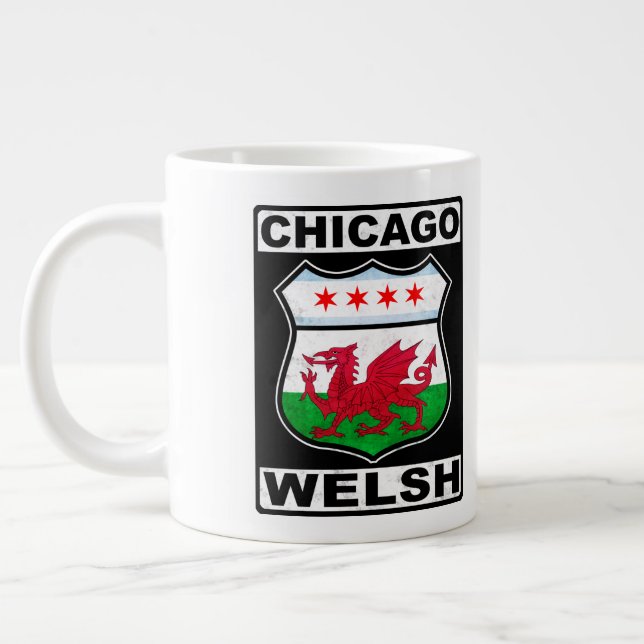 Chicago Welsh American Jumbo Mugg (Vänster)