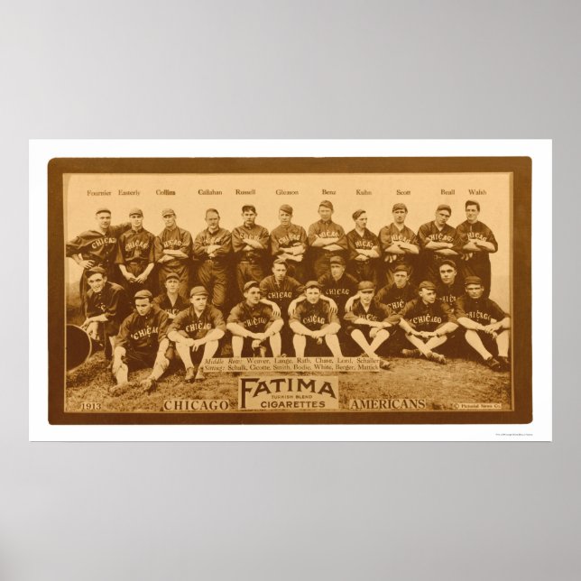 Chicago White Sox Team 1913 Poster (Framsidan)