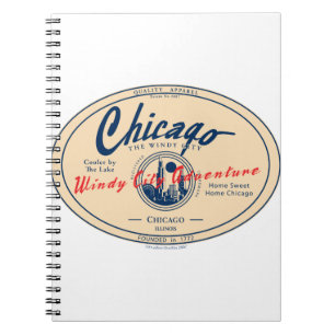 Chicago Windy City Äventyr Anteckningsbok