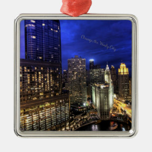 Chicago, Windy City Julgransprydnad Metall