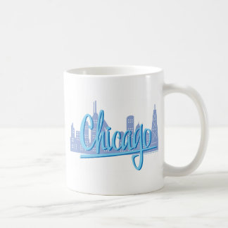 Chicago Windy City Siluett Kaffemugg