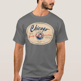 Chicago Windy City Siluett Retro Märke vän T Shirt