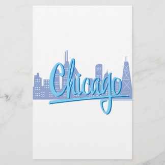 Chicago Windy City Skyline Brevpapper
