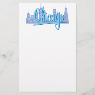 Chicago Windy City Skyline Brevpapper