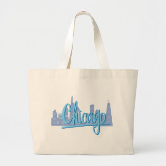 Chicago Windy City Skyline Jumbo Tygkasse