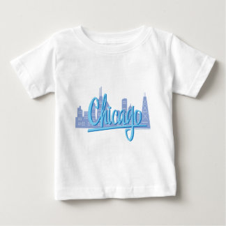 Chicago Windy City Skyline Tee Shirt