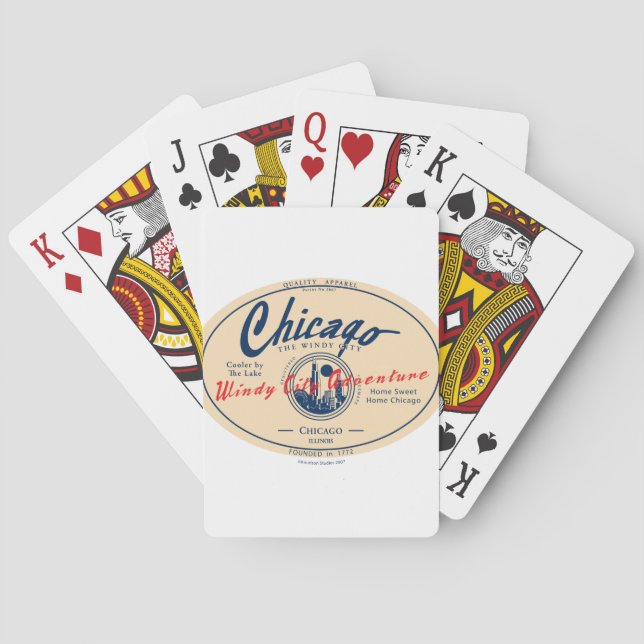 Chicago Windy City Spel Kort (Baksidan)