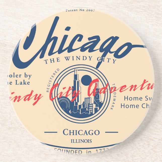Chicago Windy City Underlägg (Framsidan)