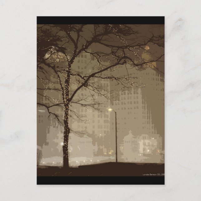 Chicago Winter Vykort (Framsida)