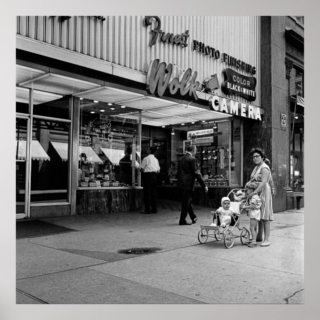 Chicago Wolk Camera 1963 Photo 133 North Wabash Poster (Framsidan)