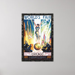 Chicago World's Fair 1933 Canvastryck