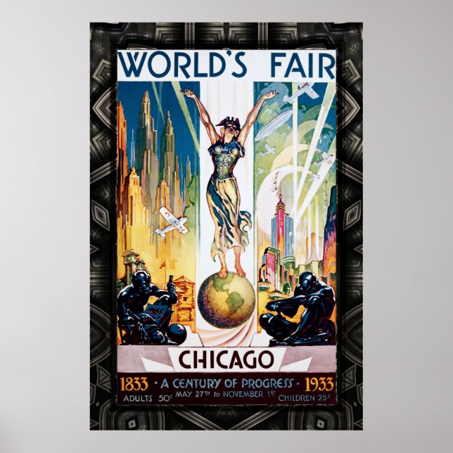 Chicago World's Fair 1933 Poster (Framsidan)
