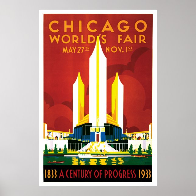 Chicago World's Fair 1933 Poster (Framsidan)