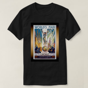 Chicago World's Fair 1933 - Vintage Retro Art Deco Tee Shirt