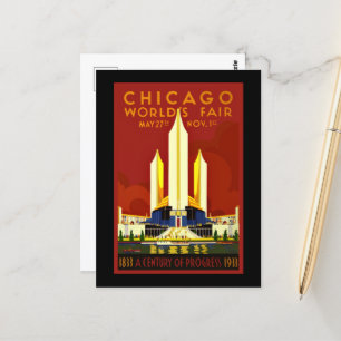 Chicago World's Fair, 1933 Vykort
