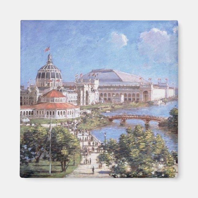 Chicago World's Fair (Columbian Exposition) Magnet (Framsidan)