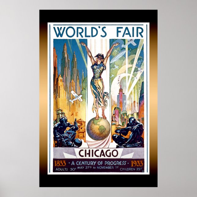 Chicago World's Fair Extra Large Poster (Framsidan)