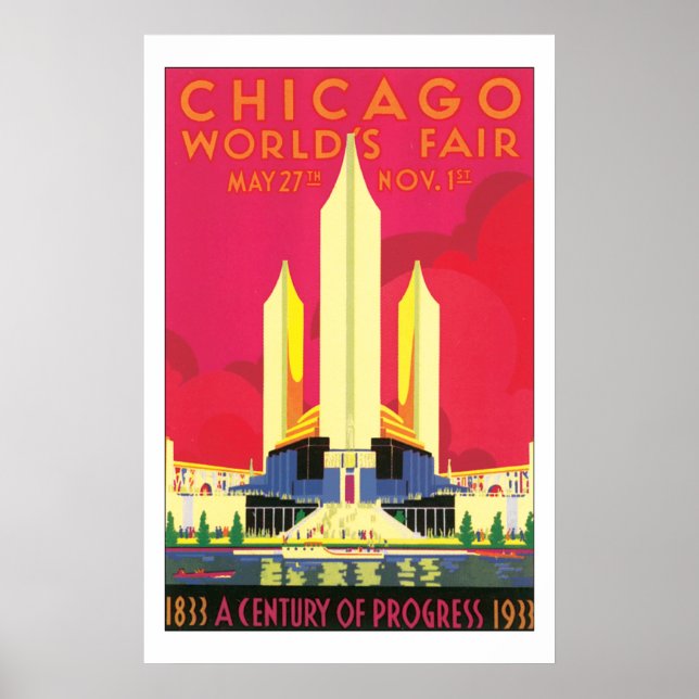 Chicago World's Fair Red Poster (Framsidan)