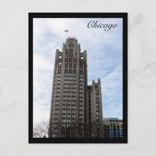 chicago wrigley bldg vykort