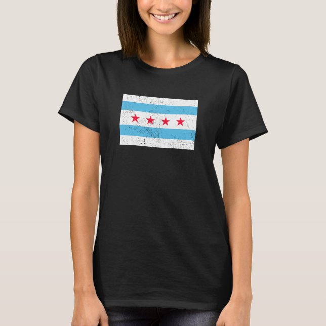 Chicagoflagga T Shirt (Framsida)