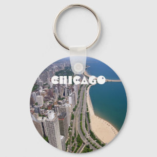 Chicagopanoramavi Nyckelring