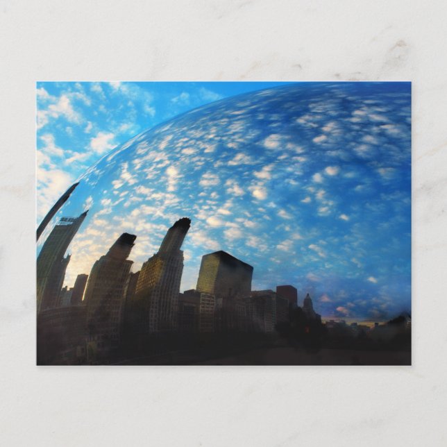Chicagoreflektion, vykort (Framsida)