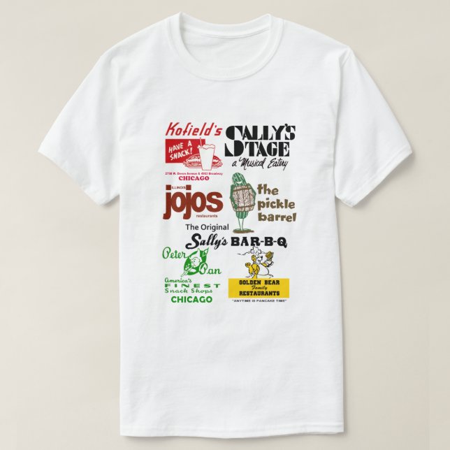 Chicago's Väster Ridge Community Restaurants T Shirt (Design framsida)