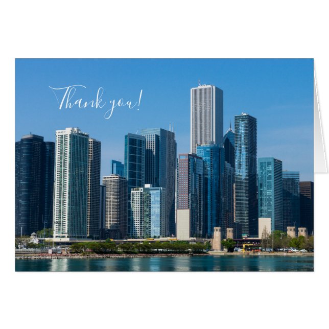 ChicagoSkyscraper - tackkort OBS Kort (Framsidan Horizontal)