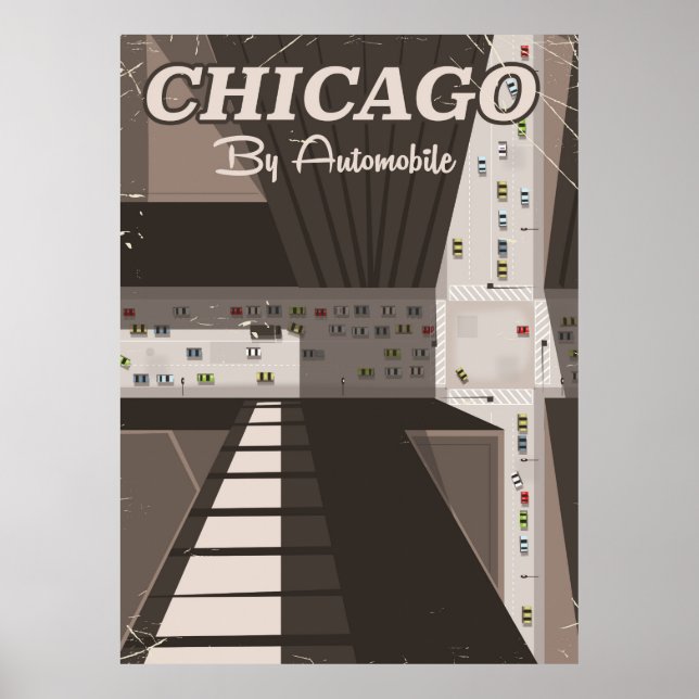 Chicagostads reseaffisch poster (Framsidan)