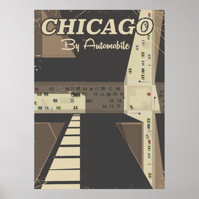Chicagostads reseaffisch poster (Framsidan)
