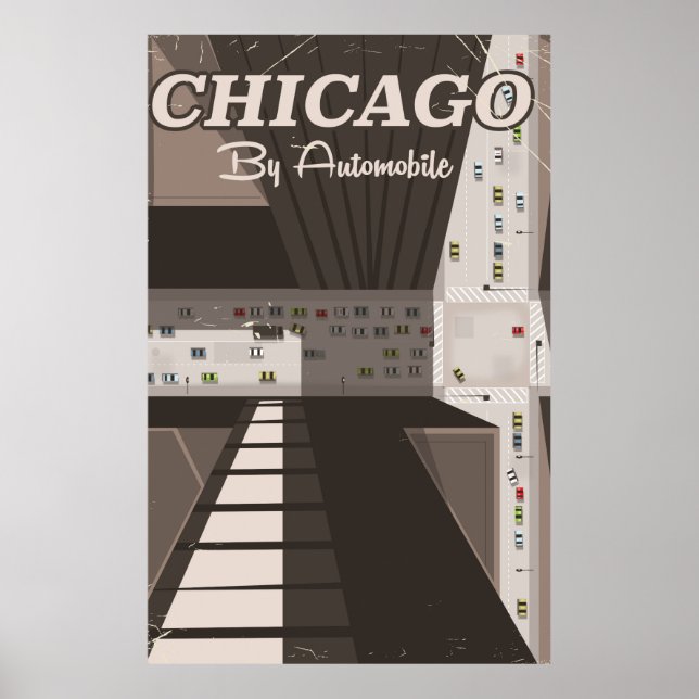 Chicagostads reseaffisch poster (Framsidan)