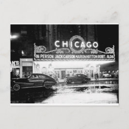 Chicagoteatern på 1940-talet vykort