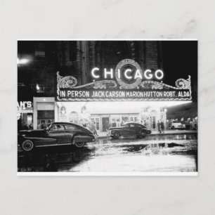 Chicagoteatern på 1940-talet vykort