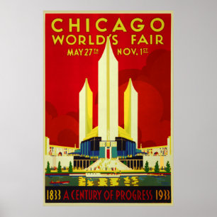 Chicagovärldens rättvisa århundrade av framstegsut poster