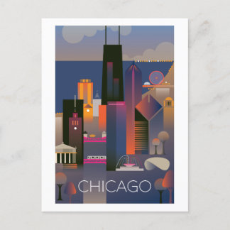 Chicagovykort Vykort