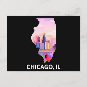 Chicagovykort Vykort